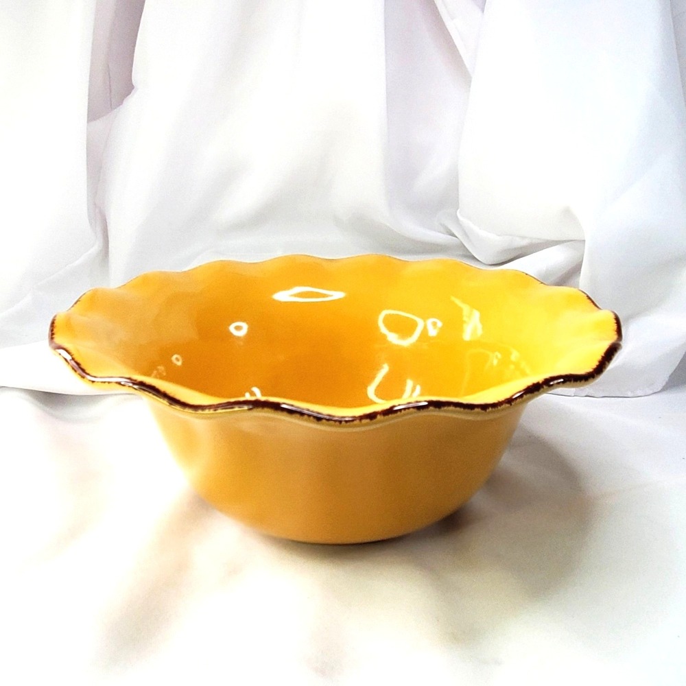 Village Collection Dijon by Park Designs Scalloped Serving Bowl 10" Diameter